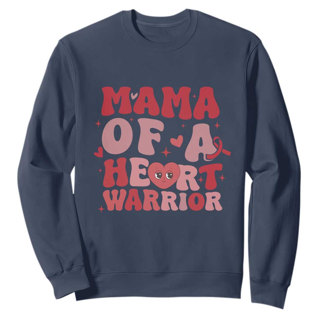 Mama Of A Heart Warrior Sweatshirt Congenital Heart Disease CHD Support