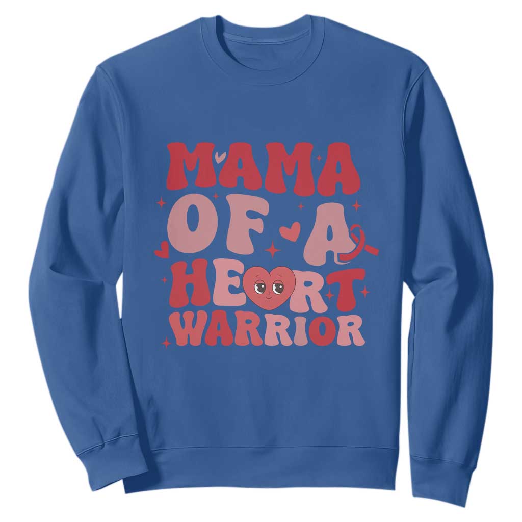 Mama Of A Heart Warrior Sweatshirt Congenital Heart Disease CHD Support