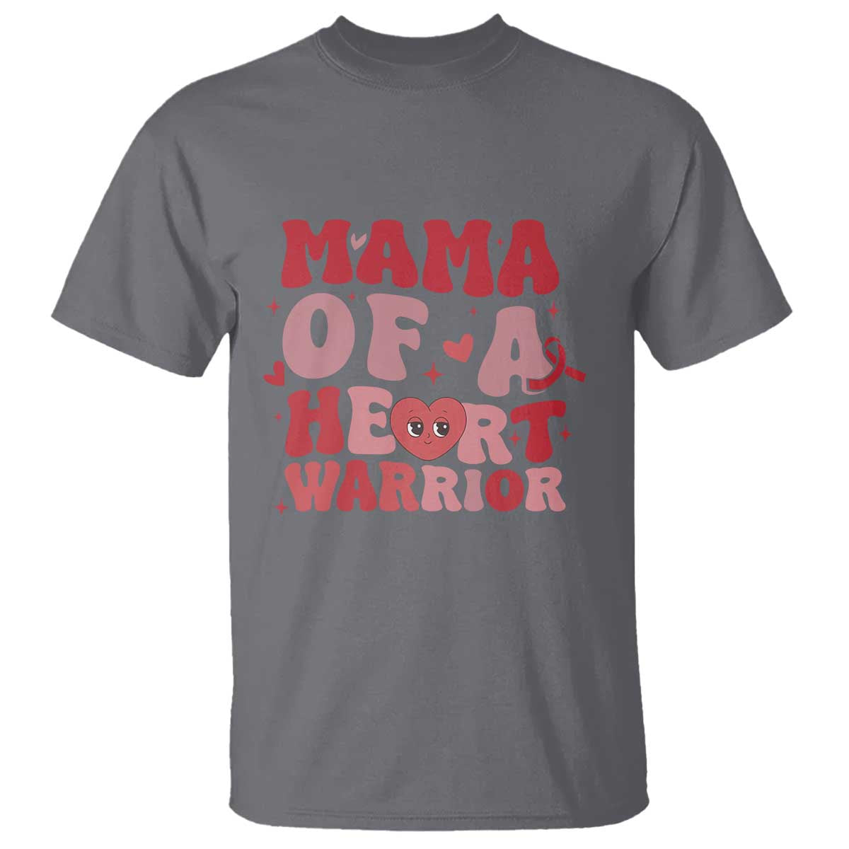 Mama Of A Heart Warrior T Shirt Congenital Heart Disease CHD Support