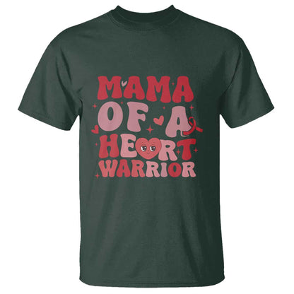 Mama Of A Heart Warrior T Shirt Congenital Heart Disease CHD Support