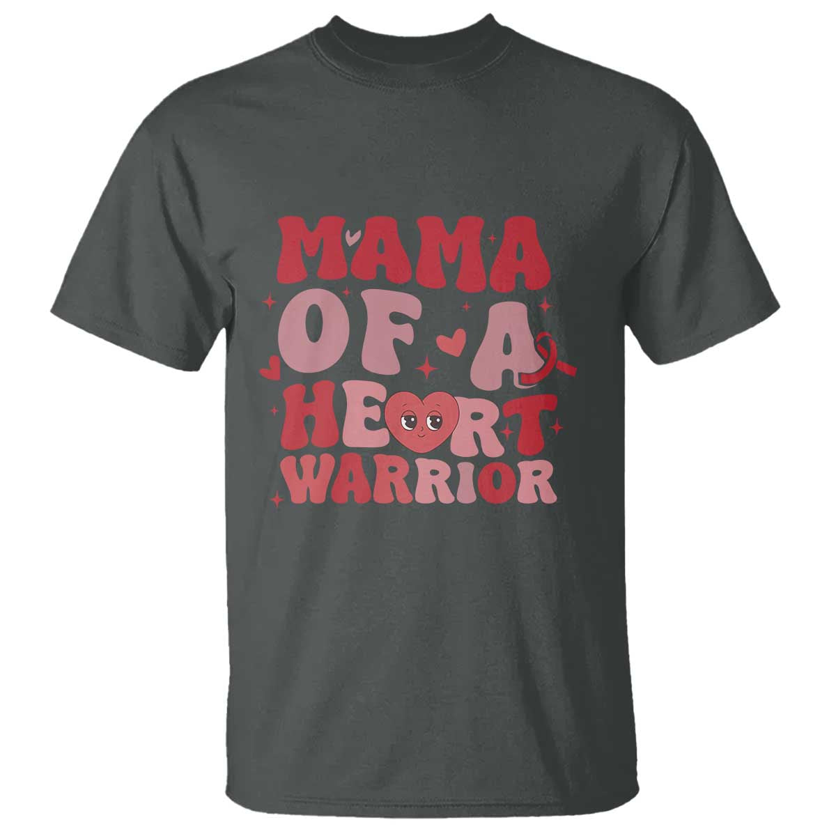 Mama Of A Heart Warrior T Shirt Congenital Heart Disease CHD Support
