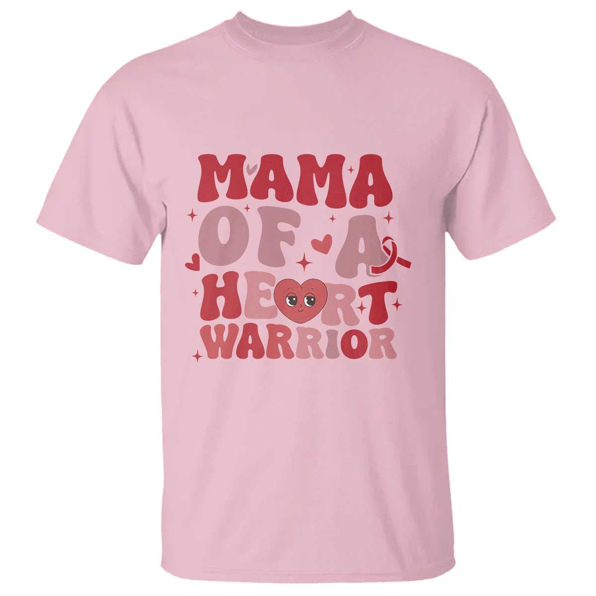 Mama Of A Heart Warrior T Shirt Congenital Heart Disease CHD Support
