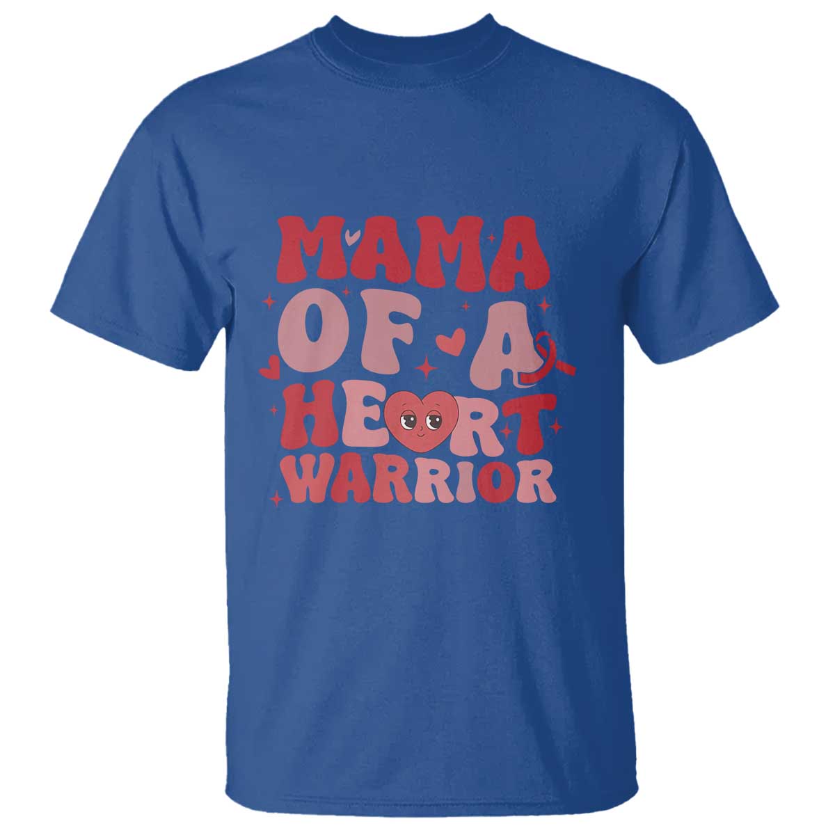 Mama Of A Heart Warrior T Shirt Congenital Heart Disease CHD Support