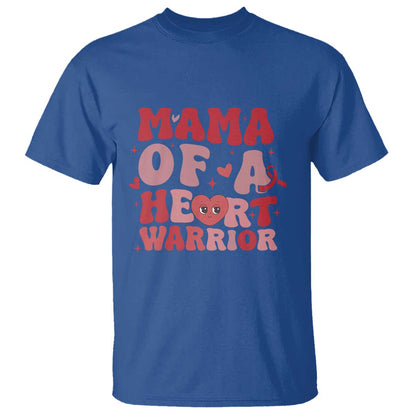 Mama Of A Heart Warrior T Shirt Congenital Heart Disease CHD Support