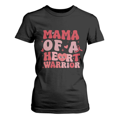 Mama Of A Heart Warrior T Shirt For Women Congenital Heart Disease CHD Support