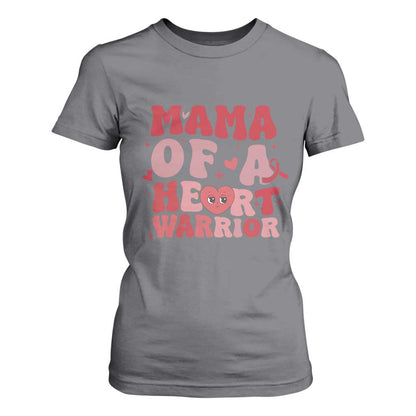 Mama Of A Heart Warrior T Shirt For Women Congenital Heart Disease CHD Support