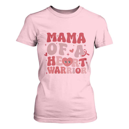 Mama Of A Heart Warrior T Shirt For Women Congenital Heart Disease CHD Support