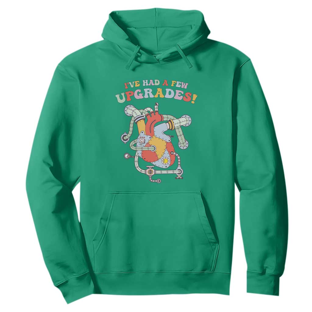 Congenital Heart Disease CHD Support Hoodie I've Had A Few Upgrades Mechanic Toy Heart