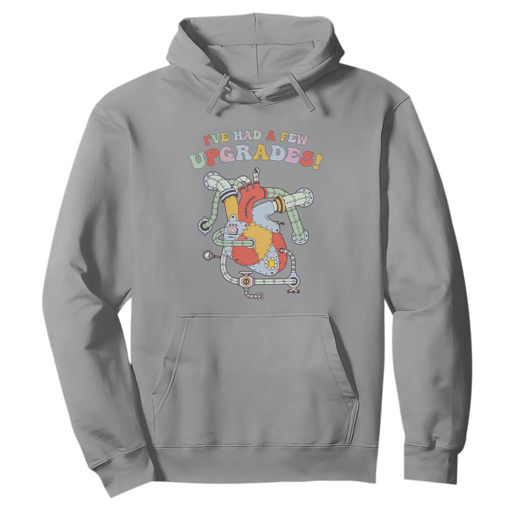 Congenital Heart Disease CHD Support Hoodie I've Had A Few Upgrades Mechanic Toy Heart
