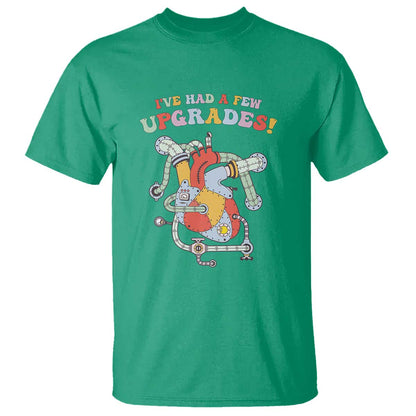 Congenital Heart Disease CHD Support T Shirt I've Had A Few Upgrades Mechanic Toy Heart