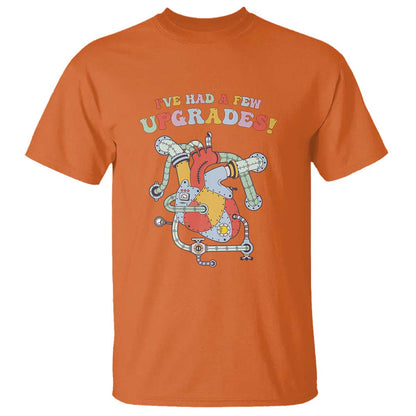 Congenital Heart Disease CHD Support T Shirt I've Had A Few Upgrades Mechanic Toy Heart