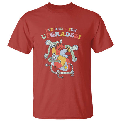 Congenital Heart Disease CHD Support T Shirt I've Had A Few Upgrades Mechanic Toy Heart