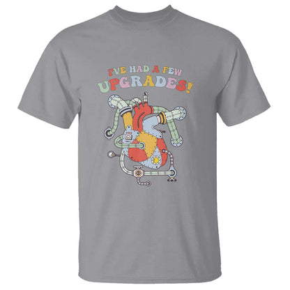 Congenital Heart Disease CHD Support T Shirt I've Had A Few Upgrades Mechanic Toy Heart