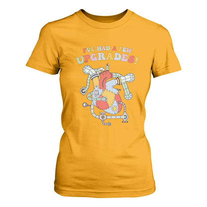 Congenital Heart Disease CHD Support T Shirt For Women I've Had A Few Upgrades Mechanic Toy Heart