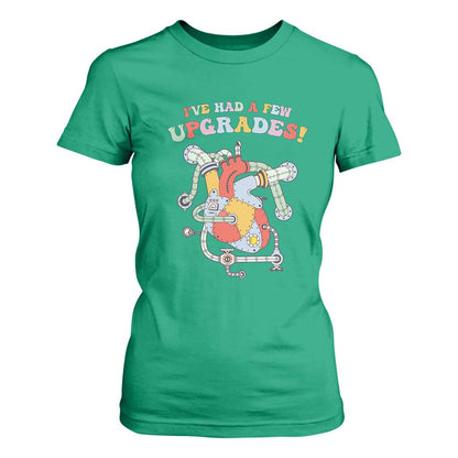 Congenital Heart Disease CHD Support T Shirt For Women I've Had A Few Upgrades Mechanic Toy Heart