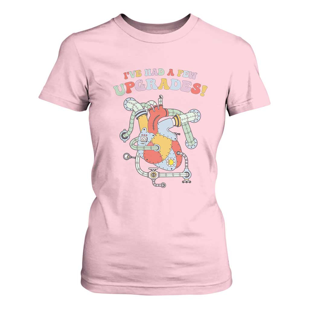 Congenital Heart Disease CHD Support T Shirt For Women I've Had A Few Upgrades Mechanic Toy Heart