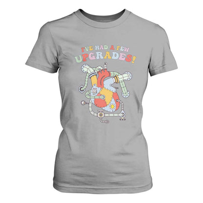 Congenital Heart Disease CHD Support T Shirt For Women I've Had A Few Upgrades Mechanic Toy Heart