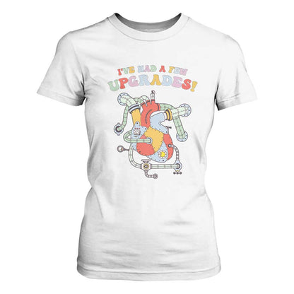 Congenital Heart Disease CHD Support T Shirt For Women I've Had A Few Upgrades Mechanic Toy Heart