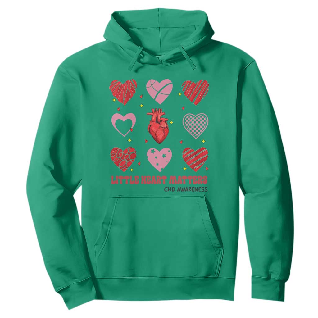 Congenital Heart Disease CHD Support Hoodie Little Heart Matters