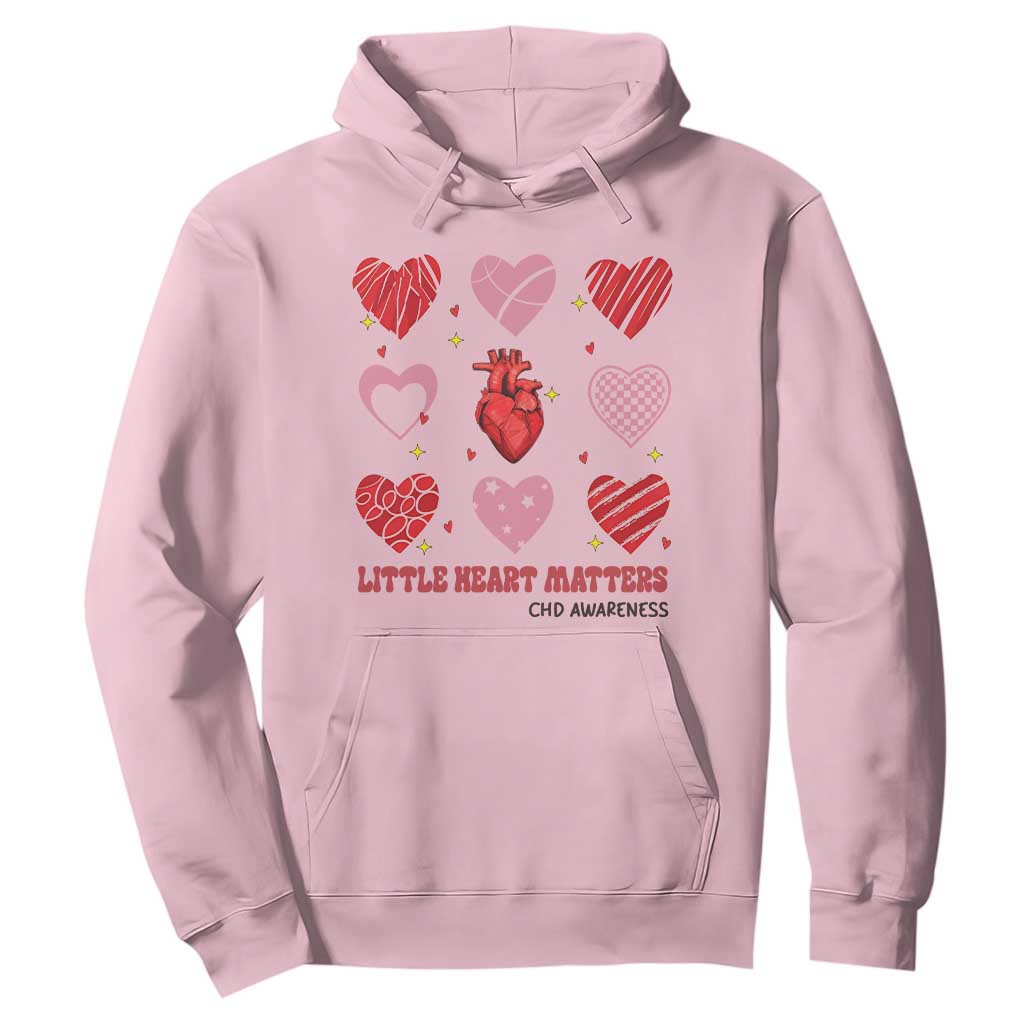 Congenital Heart Disease CHD Support Hoodie Little Heart Matters