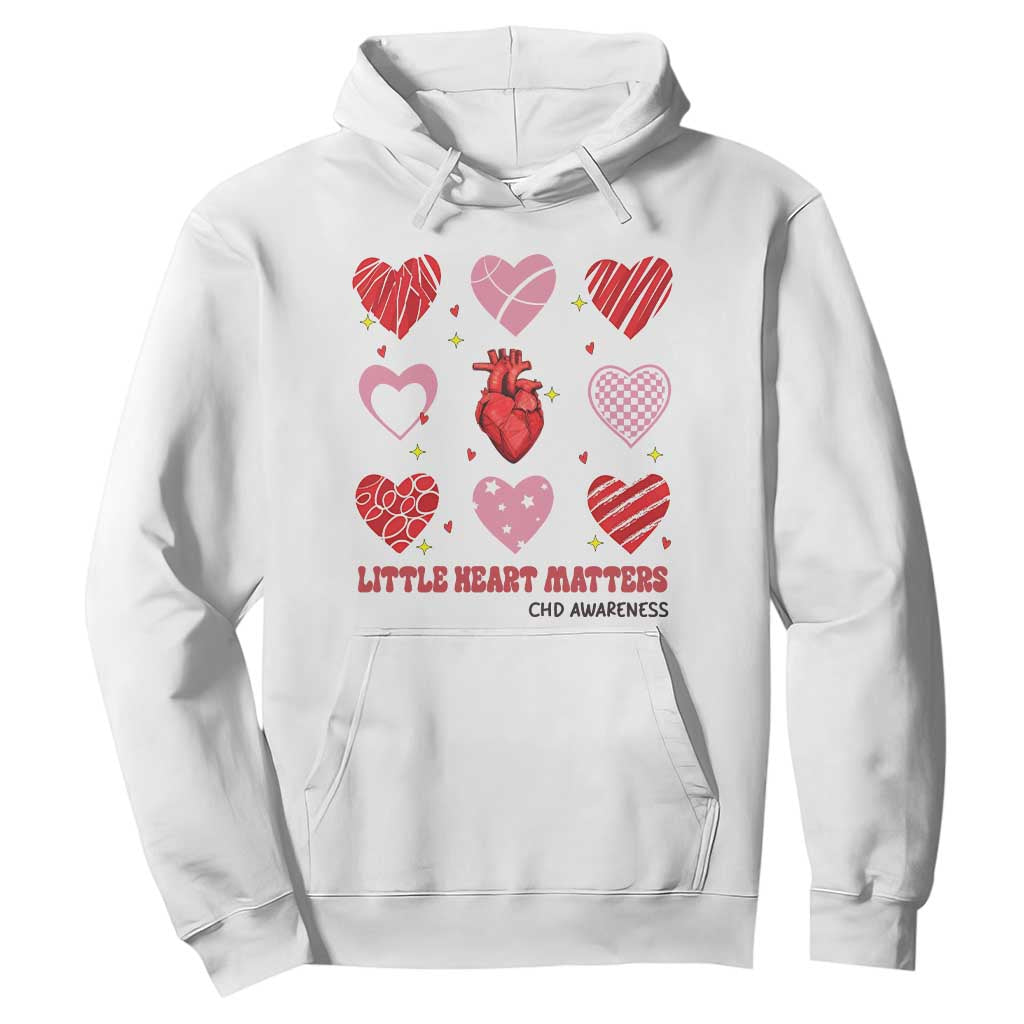 Congenital Heart Disease CHD Support Hoodie Little Heart Matters