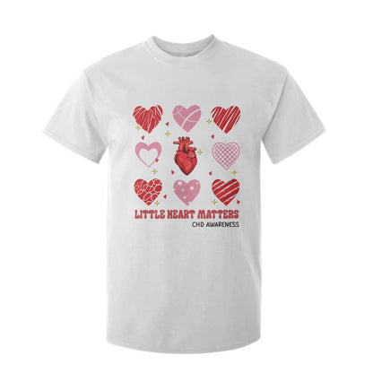Congenital Heart Disease CHD Support T Shirt For Kid Little Heart Matters
