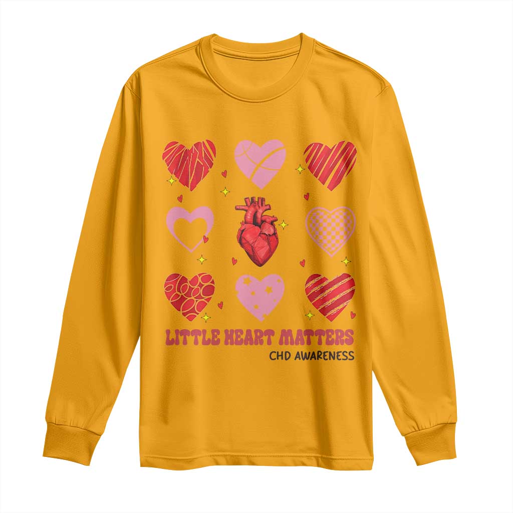 Congenital Heart Disease CHD Support Long Sleeve Shirt Little Heart Matters