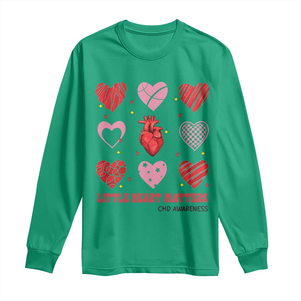Congenital Heart Disease CHD Support Long Sleeve Shirt Little Heart Matters