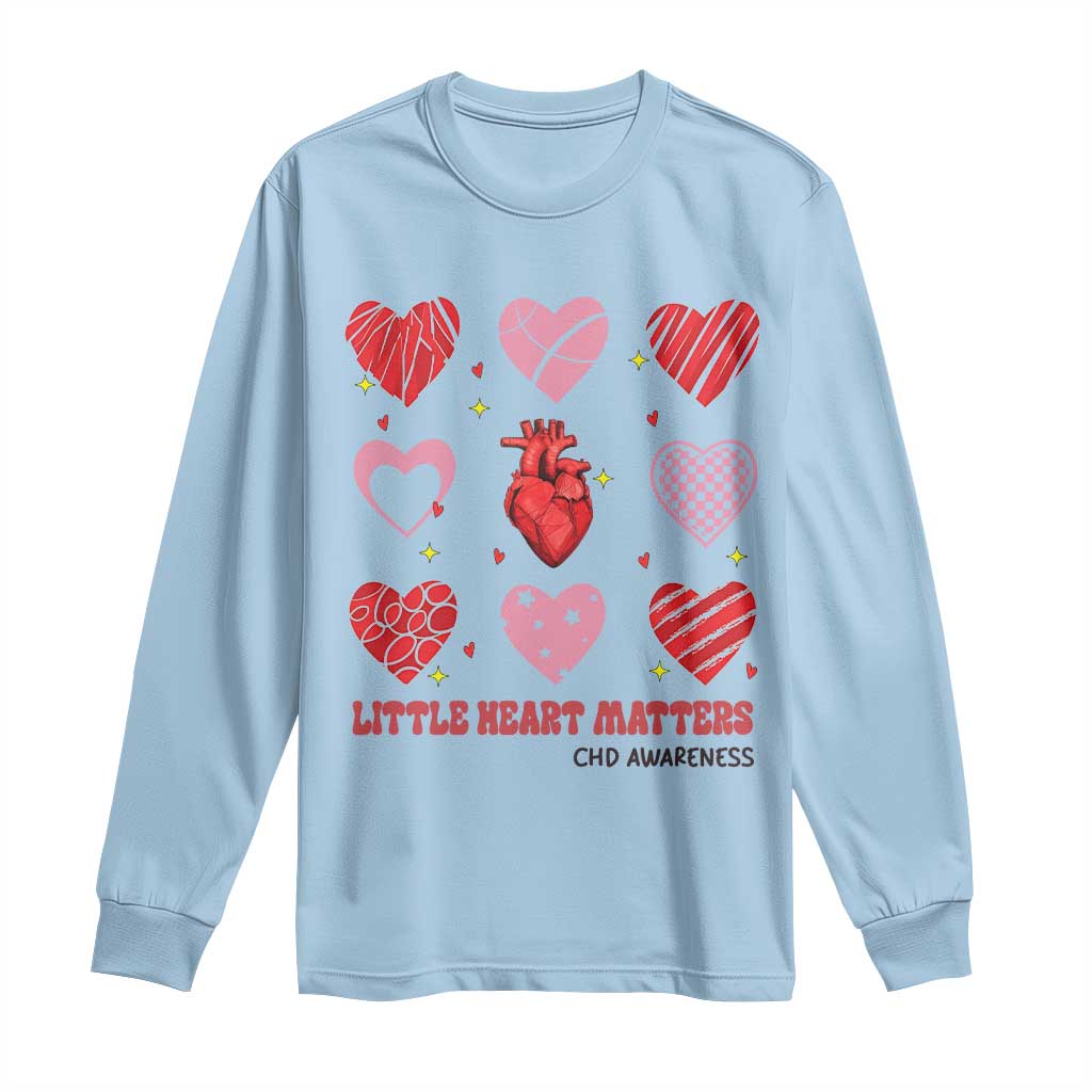 Congenital Heart Disease CHD Support Long Sleeve Shirt Little Heart Matters