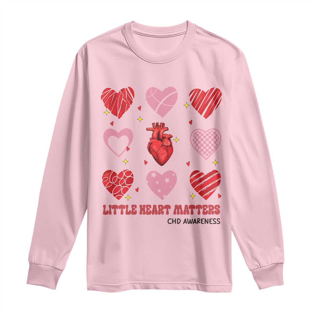Congenital Heart Disease CHD Support Long Sleeve Shirt Little Heart Matters