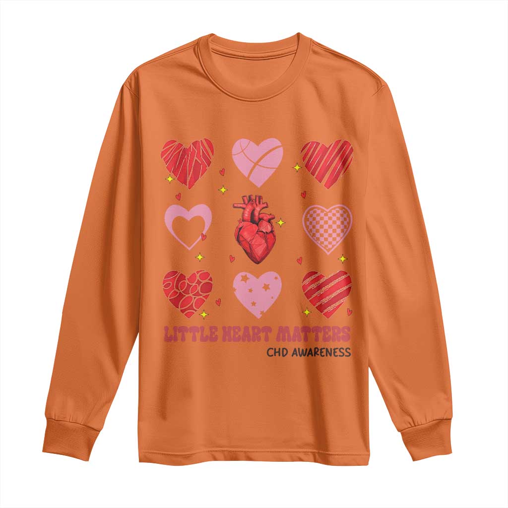 Congenital Heart Disease CHD Support Long Sleeve Shirt Little Heart Matters