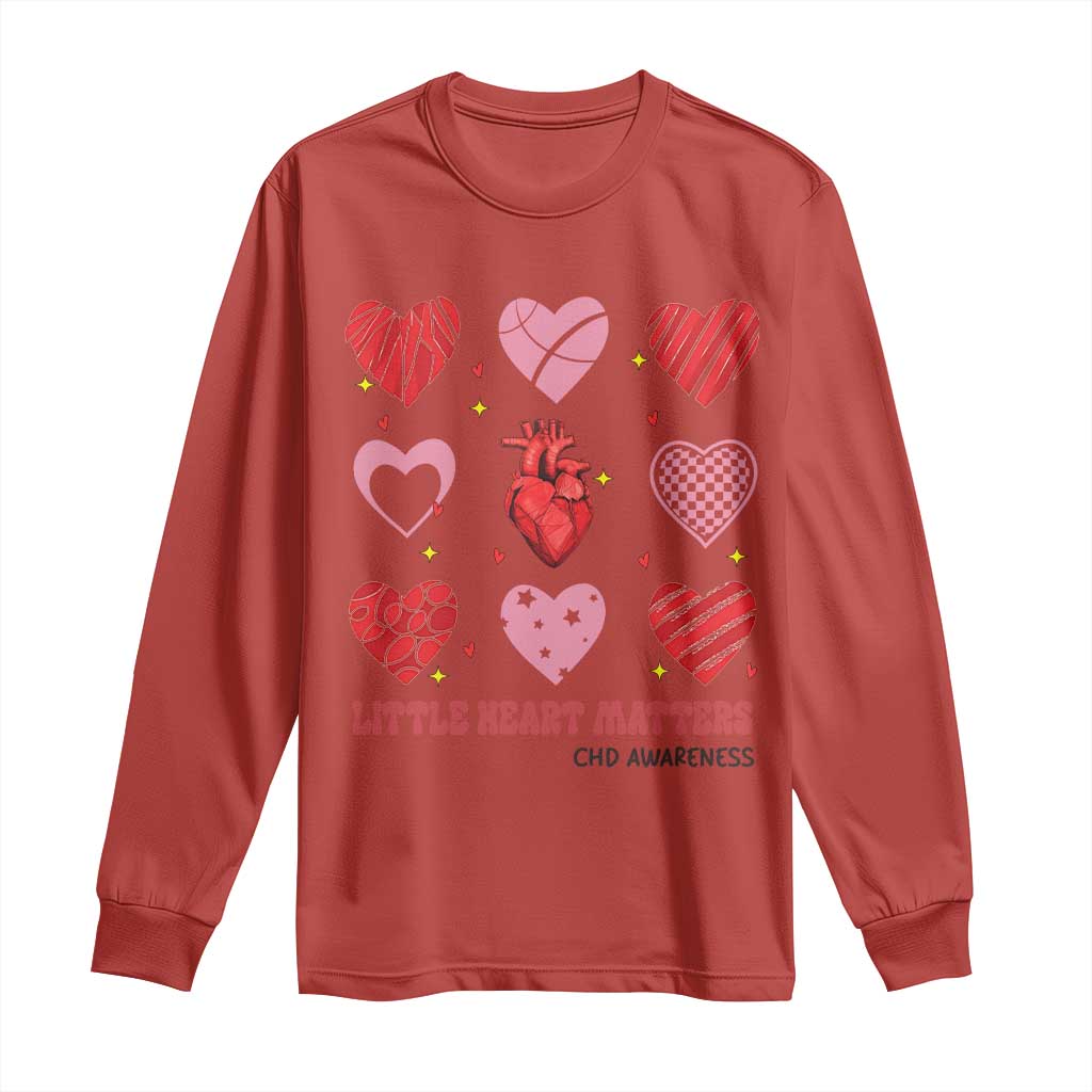 Congenital Heart Disease CHD Support Long Sleeve Shirt Little Heart Matters