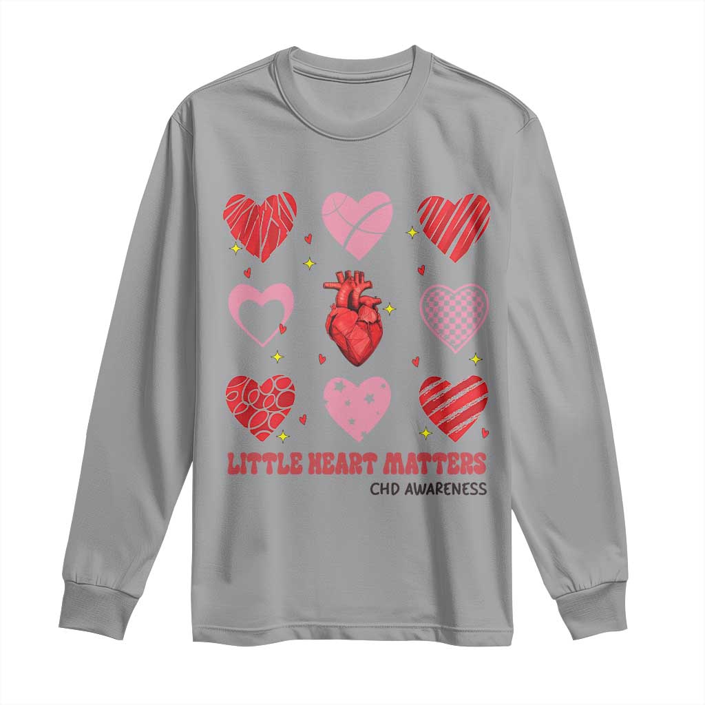 Congenital Heart Disease CHD Support Long Sleeve Shirt Little Heart Matters