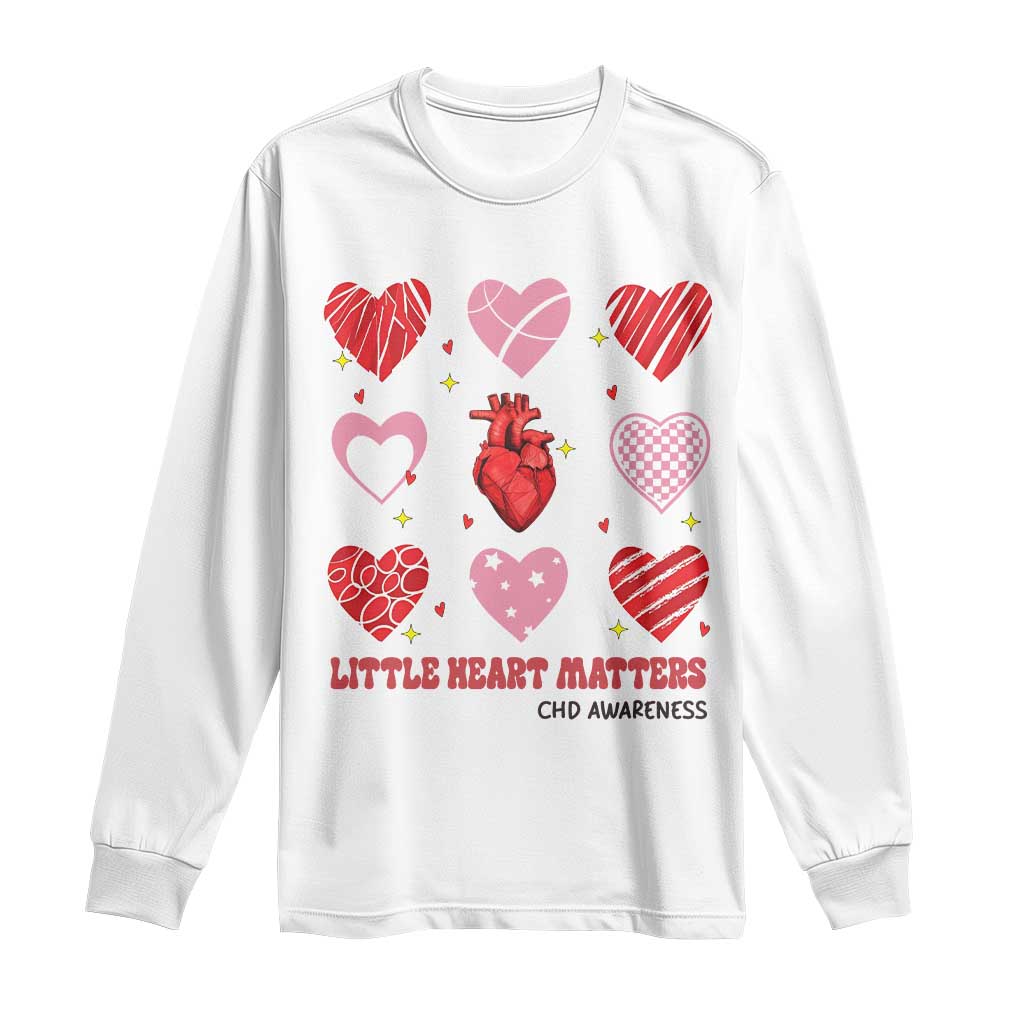 Congenital Heart Disease CHD Support Long Sleeve Shirt Little Heart Matters