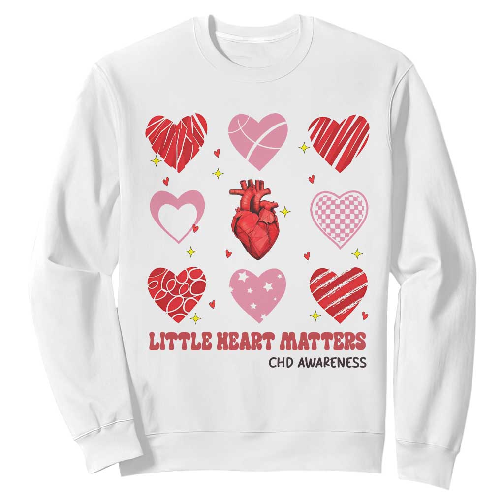 Congenital Heart Disease CHD Support Sweatshirt Little Heart Matters