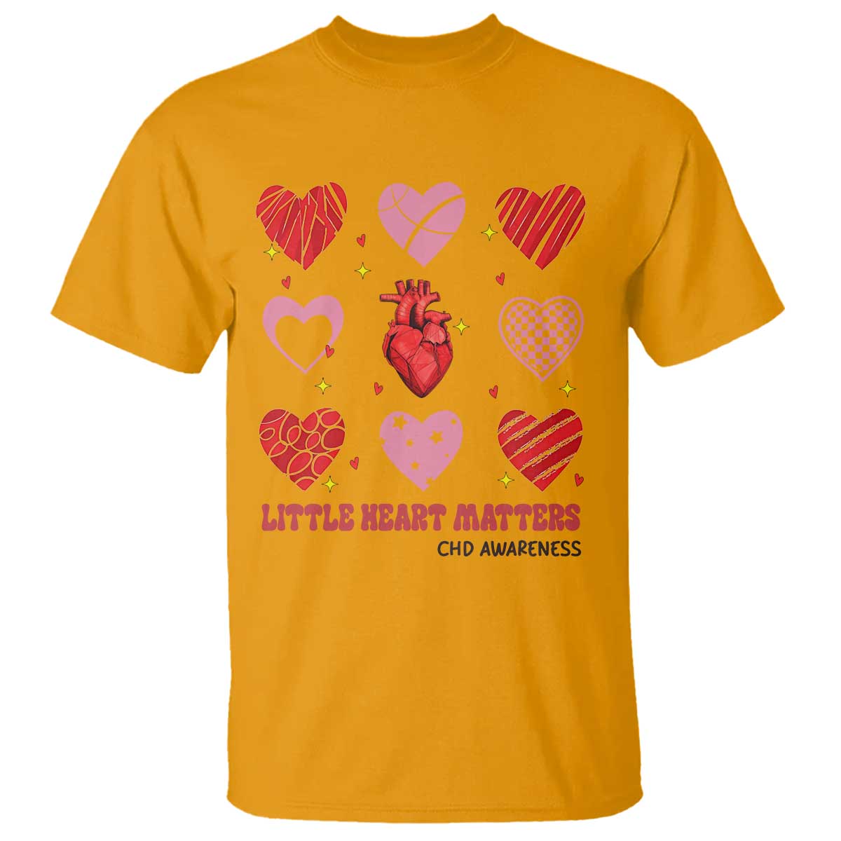 Congenital Heart Disease CHD Support T Shirt Little Heart Matters