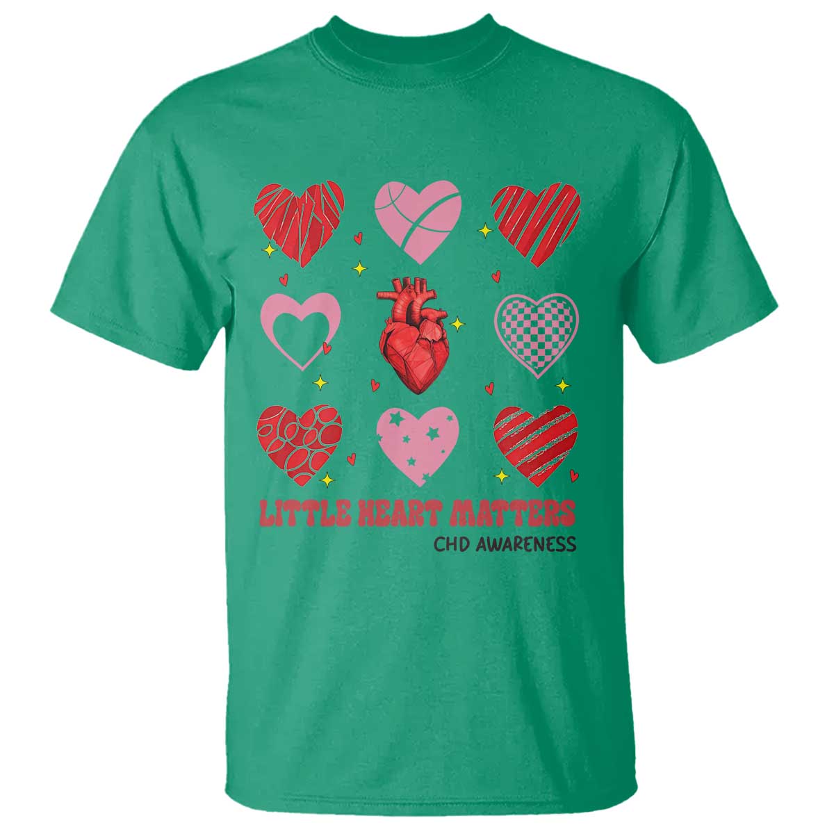 Congenital Heart Disease CHD Support T Shirt Little Heart Matters