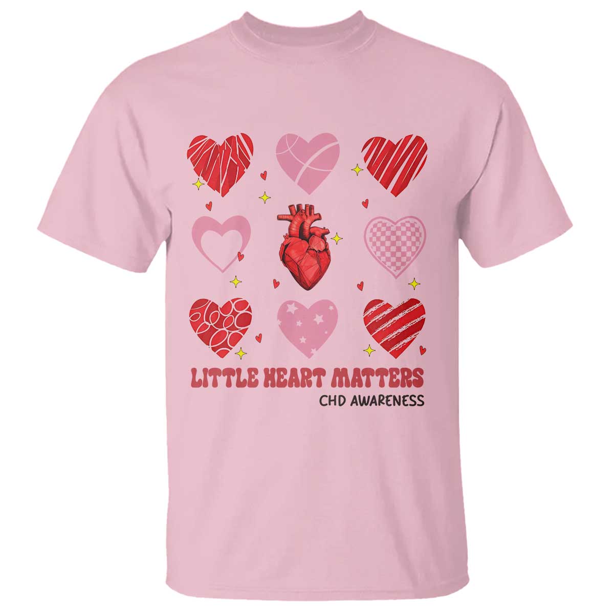 Congenital Heart Disease CHD Support T Shirt Little Heart Matters
