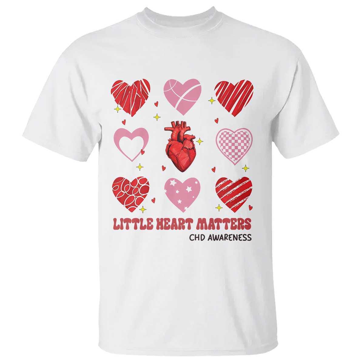 Congenital Heart Disease CHD Support T Shirt Little Heart Matters