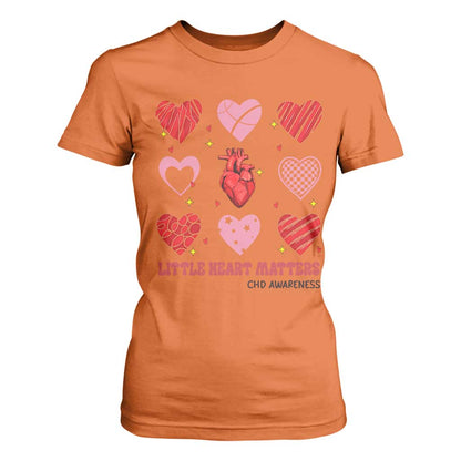 Congenital Heart Disease CHD Support T Shirt For Women Little Heart Matters