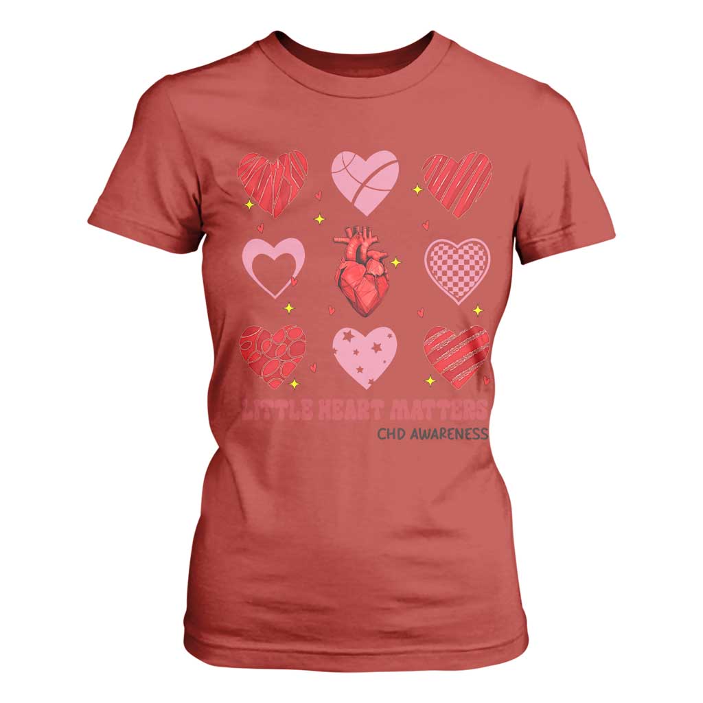 Congenital Heart Disease CHD Support T Shirt For Women Little Heart Matters
