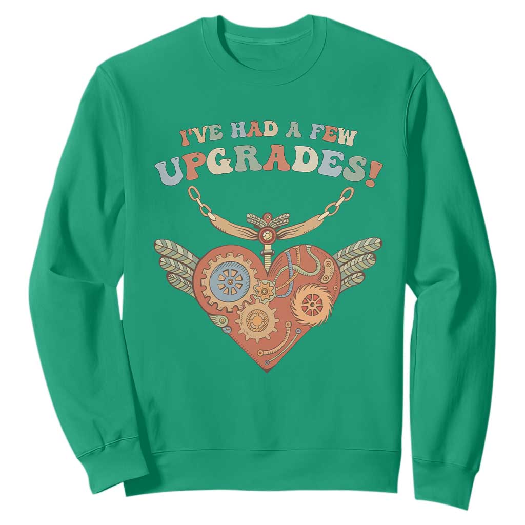 Congenital Heart Disease CHD Support Sweatshirt I've Had A Few Upgrades Toy Heart