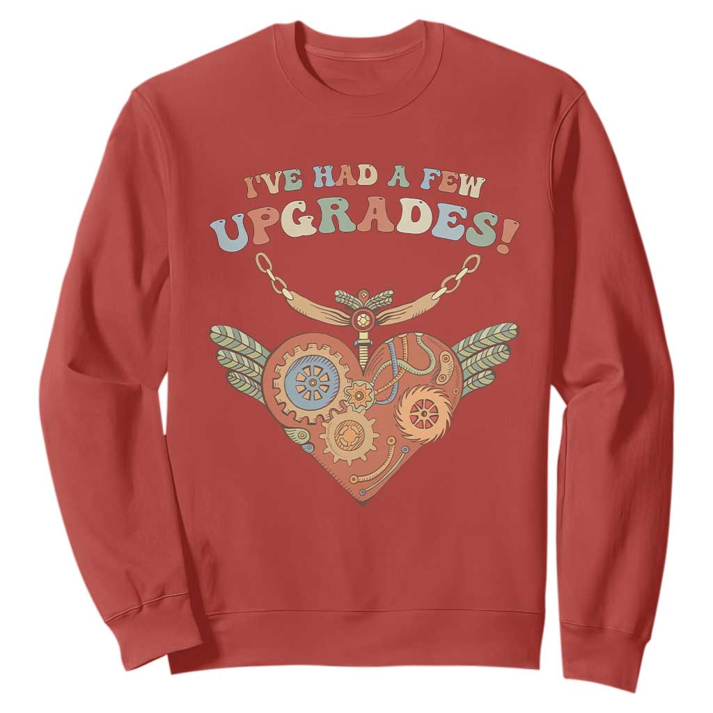 Congenital Heart Disease CHD Support Sweatshirt I've Had A Few Upgrades Toy Heart