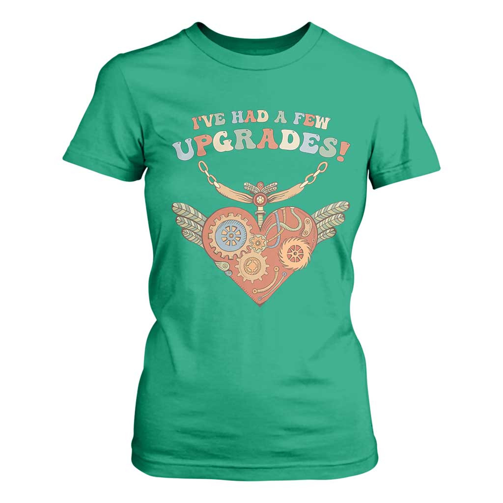 Congenital Heart Disease CHD Support T Shirt For Women I've Had A Few Upgrades Toy Heart