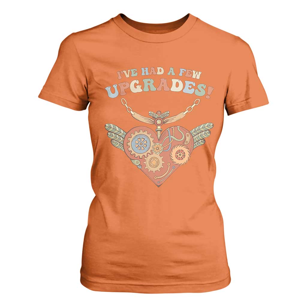 Congenital Heart Disease CHD Support T Shirt For Women I've Had A Few Upgrades Toy Heart