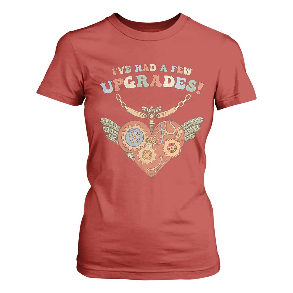 Congenital Heart Disease CHD Support T Shirt For Women I've Had A Few Upgrades Toy Heart