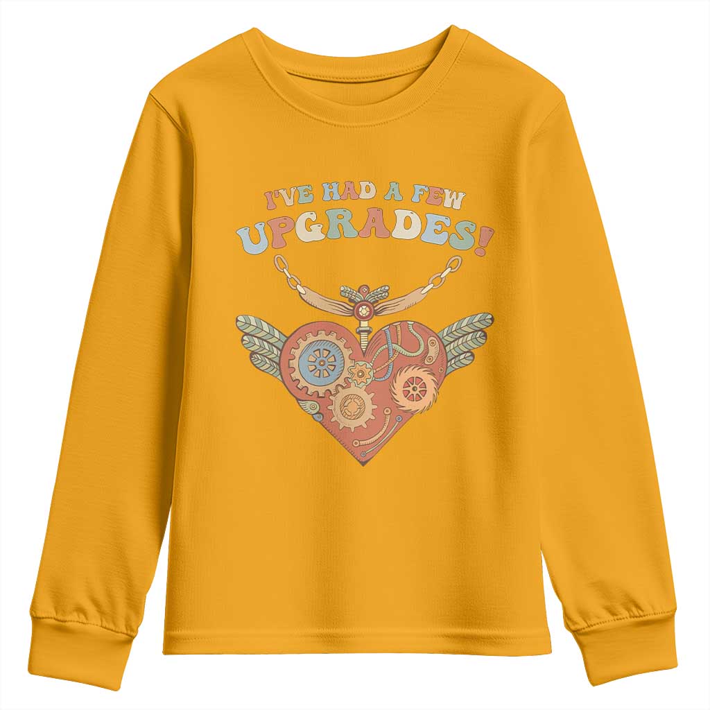 Congenital Heart Disease CHD Support Youth Sweatshirt I've Had A Few Upgrades Toy Heart