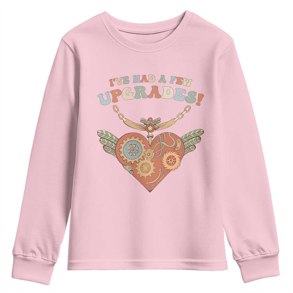 Congenital Heart Disease CHD Support Youth Sweatshirt I've Had A Few Upgrades Toy Heart