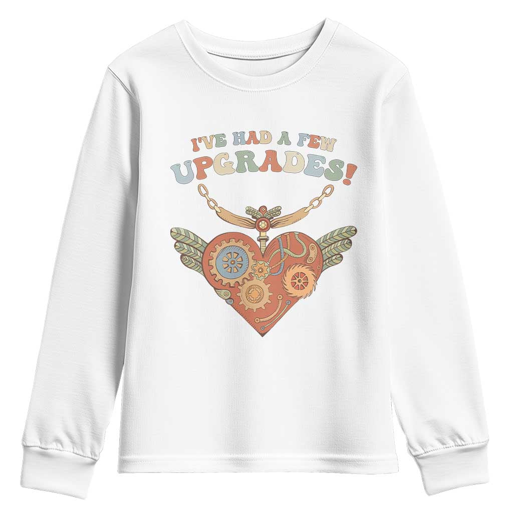 Congenital Heart Disease CHD Support Youth Sweatshirt I've Had A Few Upgrades Toy Heart