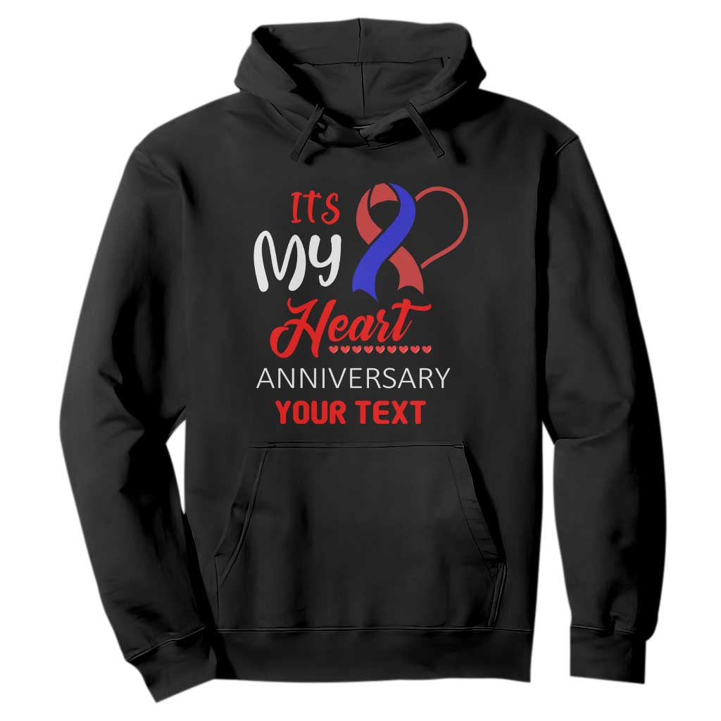 Personalized CHD Support Hoodie Custom Text It's My Heart Anniversary